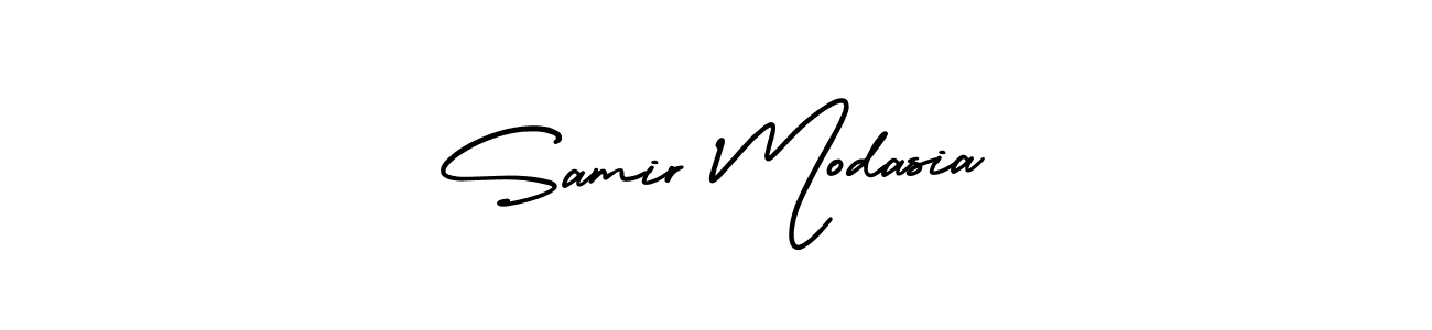 Use a signature maker to create a handwritten signature online. With this signature software, you can design (AmerikaSignatureDemo-Regular) your own signature for name Samir Modasia. Samir Modasia signature style 3 images and pictures png