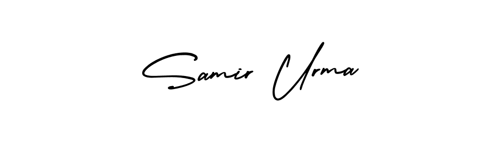 Create a beautiful signature design for name Samir Urma. With this signature (AmerikaSignatureDemo-Regular) fonts, you can make a handwritten signature for free. Samir Urma signature style 3 images and pictures png