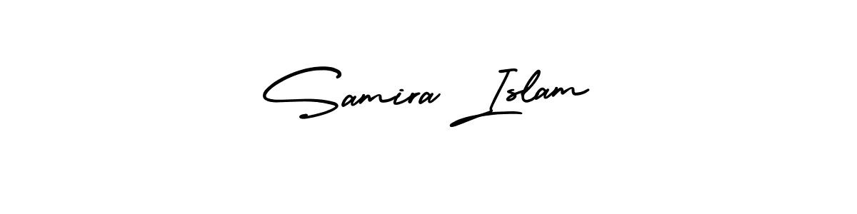 Also we have Samira Islam name is the best signature style. Create professional handwritten signature collection using AmerikaSignatureDemo-Regular autograph style. Samira Islam signature style 3 images and pictures png