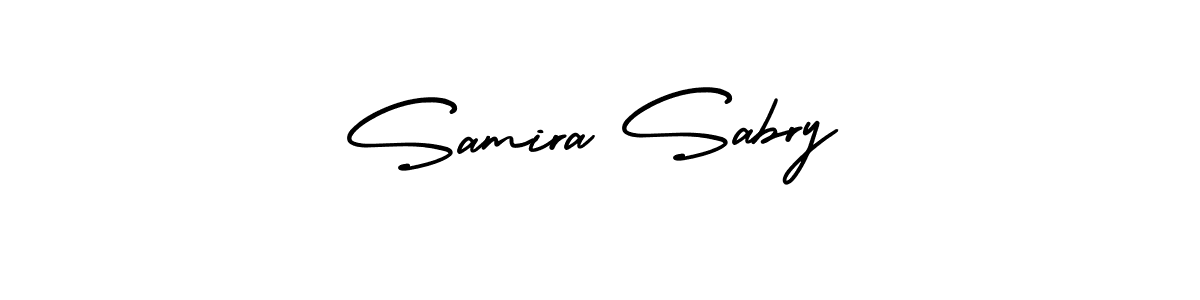 Design your own signature with our free online signature maker. With this signature software, you can create a handwritten (AmerikaSignatureDemo-Regular) signature for name Samira Sabry. Samira Sabry signature style 3 images and pictures png