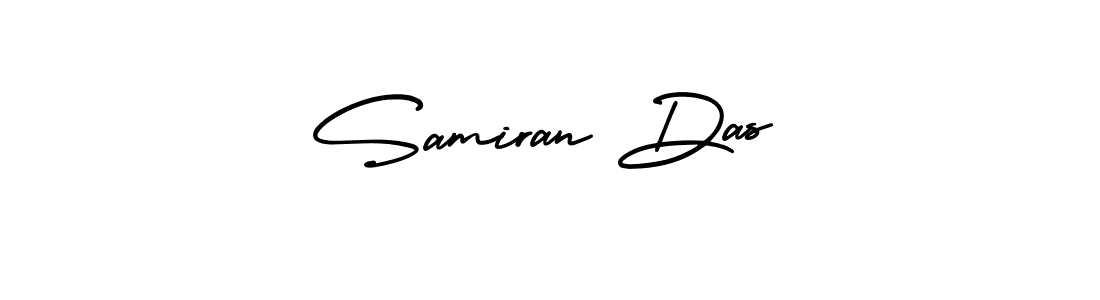 How to Draw Samiran Das signature style? AmerikaSignatureDemo-Regular is a latest design signature styles for name Samiran Das. Samiran Das signature style 3 images and pictures png