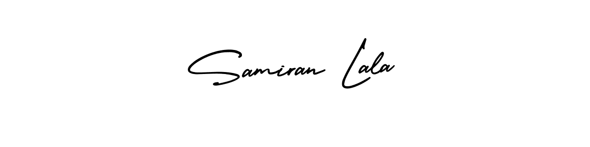 Make a beautiful signature design for name Samiran Lala. With this signature (AmerikaSignatureDemo-Regular) style, you can create a handwritten signature for free. Samiran Lala signature style 3 images and pictures png