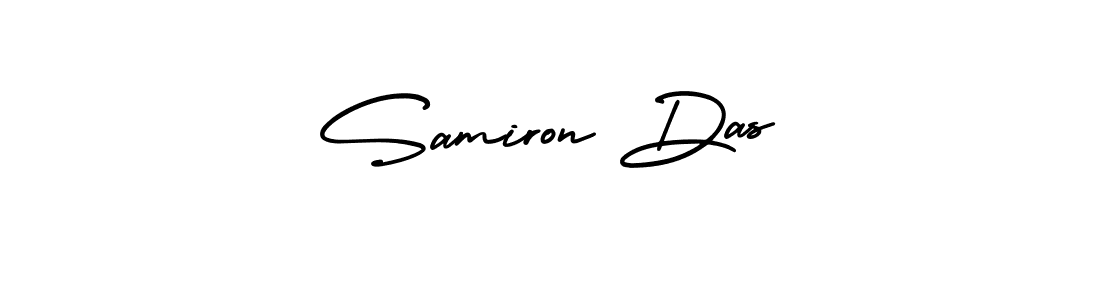 Make a beautiful signature design for name Samiron Das. With this signature (AmerikaSignatureDemo-Regular) style, you can create a handwritten signature for free. Samiron Das signature style 3 images and pictures png