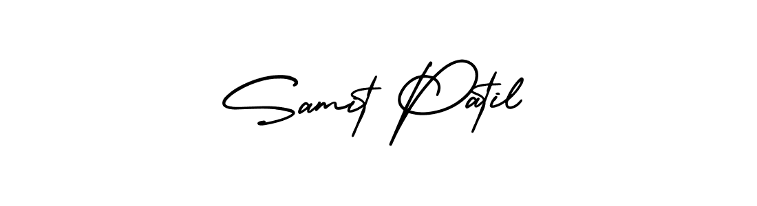 if you are searching for the best signature style for your name Samit Patil. so please give up your signature search. here we have designed multiple signature styles  using AmerikaSignatureDemo-Regular. Samit Patil signature style 3 images and pictures png