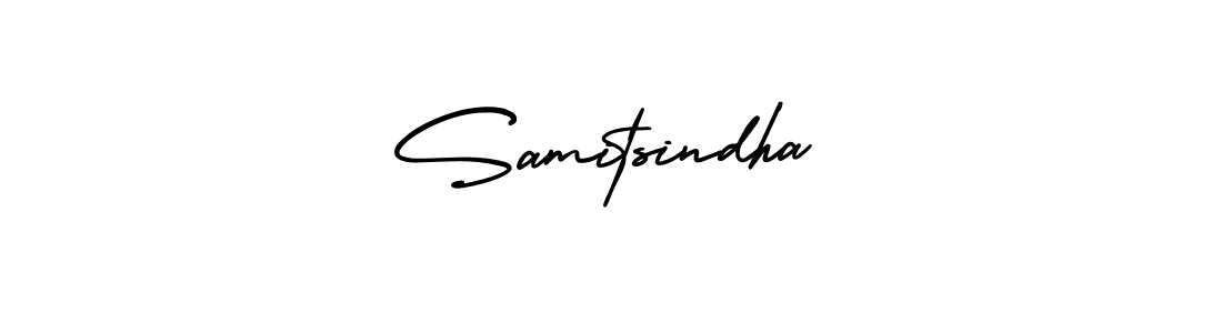 AmerikaSignatureDemo-Regular is a professional signature style that is perfect for those who want to add a touch of class to their signature. It is also a great choice for those who want to make their signature more unique. Get Samitsindha name to fancy signature for free. Samitsindha signature style 3 images and pictures png