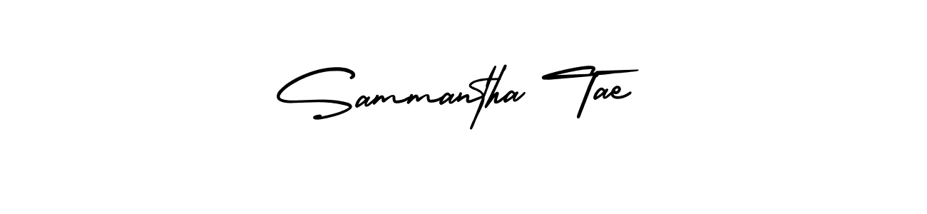 This is the best signature style for the Sammantha Tae name. Also you like these signature font (AmerikaSignatureDemo-Regular). Mix name signature. Sammantha Tae signature style 3 images and pictures png