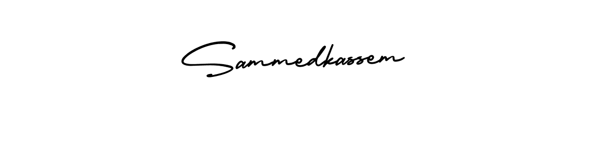 Make a beautiful signature design for name Sammedkassem. With this signature (AmerikaSignatureDemo-Regular) style, you can create a handwritten signature for free. Sammedkassem signature style 3 images and pictures png