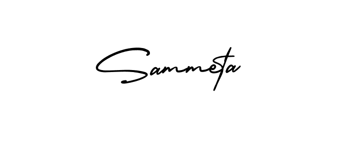 Design your own signature with our free online signature maker. With this signature software, you can create a handwritten (AmerikaSignatureDemo-Regular) signature for name Sammeta. Sammeta signature style 3 images and pictures png