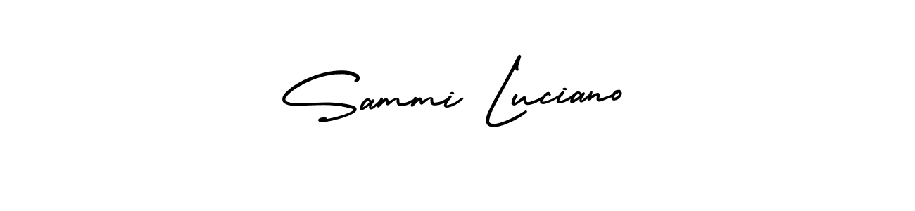 Use a signature maker to create a handwritten signature online. With this signature software, you can design (AmerikaSignatureDemo-Regular) your own signature for name Sammi Luciano. Sammi Luciano signature style 3 images and pictures png