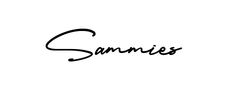 The AmerikaSignatureDemo-Regular lettering style adds unique flourish to name Sammies. Stand out with a custom digital autograph made in seconds. Sammies signature style 3 images and pictures png