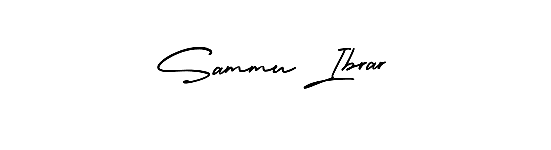 Sammu Ibrar stylish signature style. Best Handwritten Sign (AmerikaSignatureDemo-Regular) for my name. Handwritten Signature Collection Ideas for my name Sammu Ibrar. Sammu Ibrar signature style 3 images and pictures png