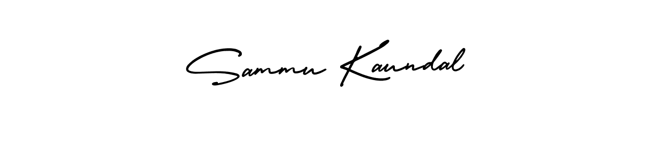 Sammu Kaundal stylish signature style. Best Handwritten Sign (AmerikaSignatureDemo-Regular) for my name. Handwritten Signature Collection Ideas for my name Sammu Kaundal. Sammu Kaundal signature style 3 images and pictures png