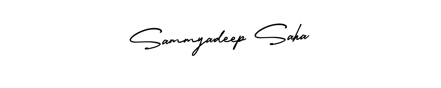 Use a signature maker to create a handwritten signature online. With this signature software, you can design (AmerikaSignatureDemo-Regular) your own signature for name Sammyadeep Saha. Sammyadeep Saha signature style 3 images and pictures png