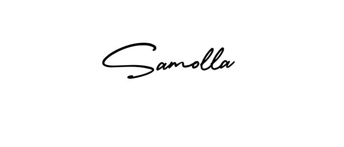 How to Draw Samolla signature style? AmerikaSignatureDemo-Regular is a latest design signature styles for name Samolla. Samolla signature style 3 images and pictures png