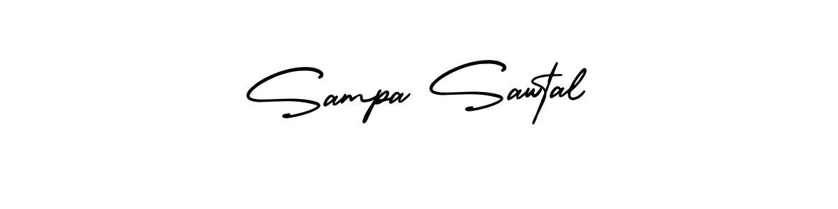 Design your own signature with our free online signature maker. With this signature software, you can create a handwritten (AmerikaSignatureDemo-Regular) signature for name Sampa Sawtal. Sampa Sawtal signature style 3 images and pictures png