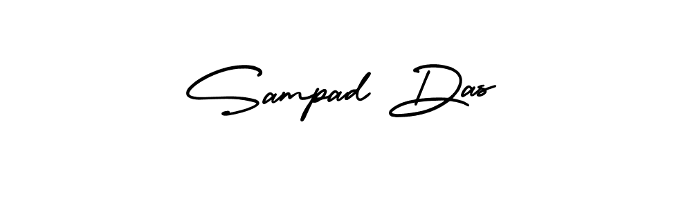 Also You can easily find your signature by using the search form. We will create Sampad Das name handwritten signature images for you free of cost using AmerikaSignatureDemo-Regular sign style. Sampad Das signature style 3 images and pictures png