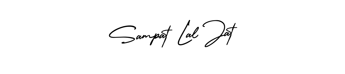 Use a signature maker to create a handwritten signature online. With this signature software, you can design (AmerikaSignatureDemo-Regular) your own signature for name Sampat Lal Jat. Sampat Lal Jat signature style 3 images and pictures png