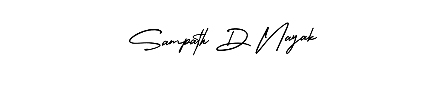 It looks lik you need a new signature style for name Sampath D Nayak. Design unique handwritten (AmerikaSignatureDemo-Regular) signature with our free signature maker in just a few clicks. Sampath D Nayak signature style 3 images and pictures png