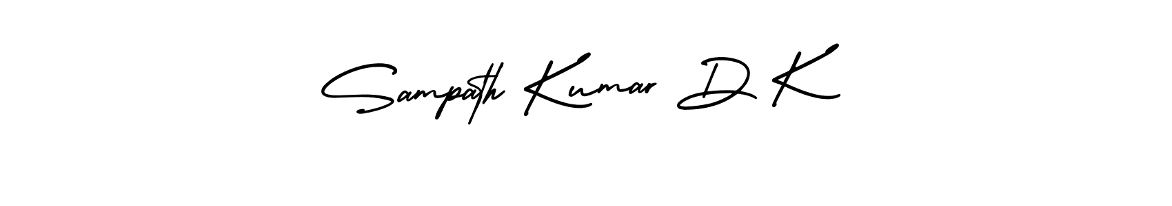 How to make Sampath Kumar D K signature? AmerikaSignatureDemo-Regular is a professional autograph style. Create handwritten signature for Sampath Kumar D K name. Sampath Kumar D K signature style 3 images and pictures png