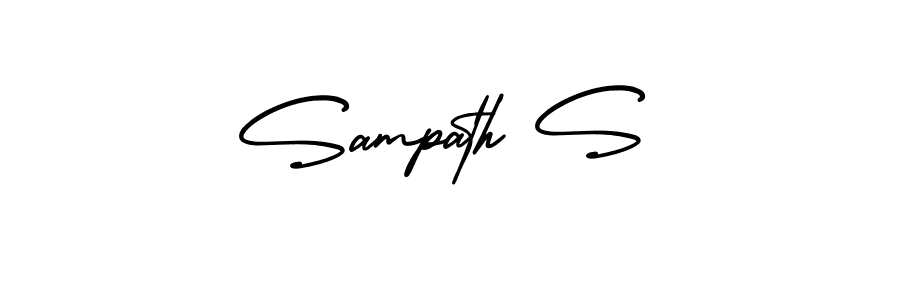 How to Draw Sampath S signature style? AmerikaSignatureDemo-Regular is a latest design signature styles for name Sampath S. Sampath S signature style 3 images and pictures png