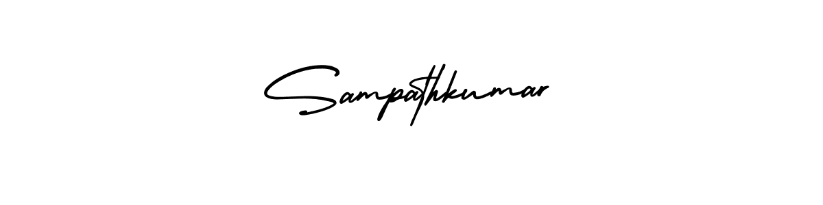 Create a beautiful signature design for name Sampathkumar. With this signature (AmerikaSignatureDemo-Regular) fonts, you can make a handwritten signature for free. Sampathkumar signature style 3 images and pictures png