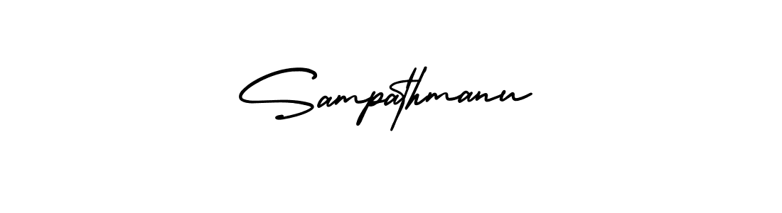 Make a short Sampathmanu signature style. Manage your documents anywhere anytime using AmerikaSignatureDemo-Regular. Create and add eSignatures, submit forms, share and send files easily. Sampathmanu signature style 3 images and pictures png