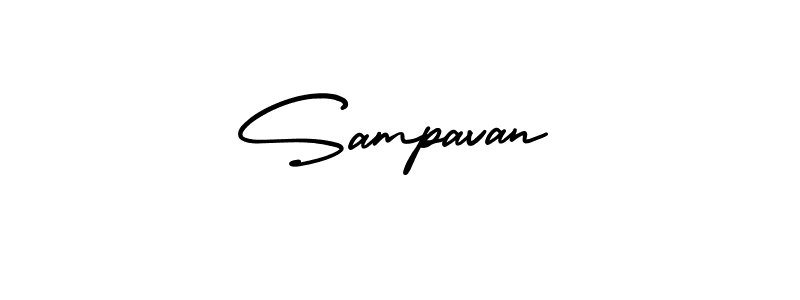 Create a beautiful signature design for name Sampavan. With this signature (AmerikaSignatureDemo-Regular) fonts, you can make a handwritten signature for free. Sampavan signature style 3 images and pictures png