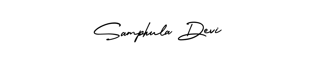 AmerikaSignatureDemo-Regular is a professional signature style that is perfect for those who want to add a touch of class to their signature. It is also a great choice for those who want to make their signature more unique. Get Samphula Devi name to fancy signature for free. Samphula Devi signature style 3 images and pictures png