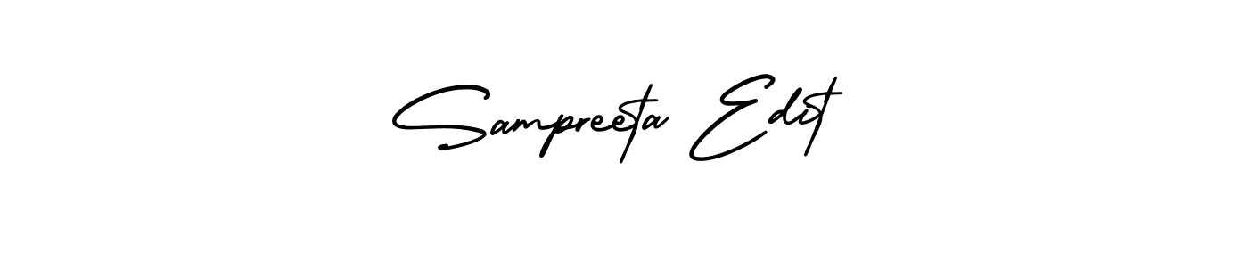 AmerikaSignatureDemo-Regular is a professional signature style that is perfect for those who want to add a touch of class to their signature. It is also a great choice for those who want to make their signature more unique. Get Sampreeta Edit name to fancy signature for free. Sampreeta Edit signature style 3 images and pictures png