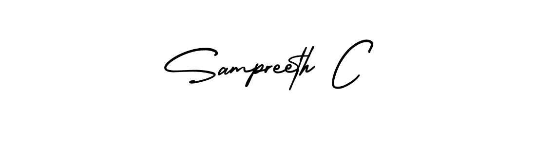 Also we have Sampreeth C name is the best signature style. Create professional handwritten signature collection using AmerikaSignatureDemo-Regular autograph style. Sampreeth C signature style 3 images and pictures png