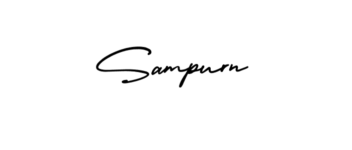 Sampurn stylish signature style. Best Handwritten Sign (AmerikaSignatureDemo-Regular) for my name. Handwritten Signature Collection Ideas for my name Sampurn. Sampurn signature style 3 images and pictures png