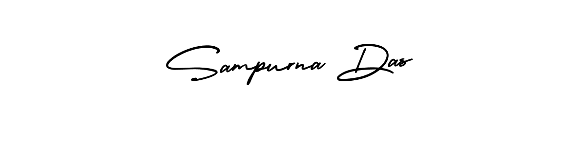 You should practise on your own different ways (AmerikaSignatureDemo-Regular) to write your name (Sampurna Das) in signature. don't let someone else do it for you. Sampurna Das signature style 3 images and pictures png