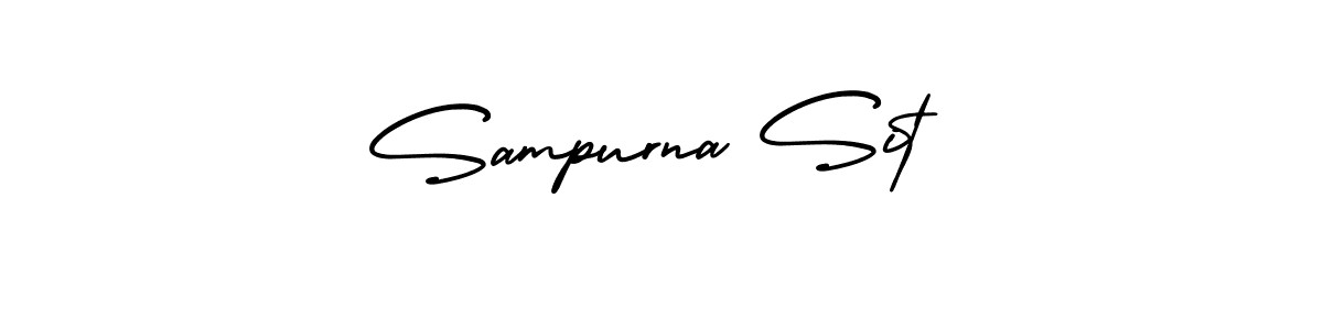 Create a beautiful signature design for name Sampurna Sit. With this signature (AmerikaSignatureDemo-Regular) fonts, you can make a handwritten signature for free. Sampurna Sit signature style 3 images and pictures png