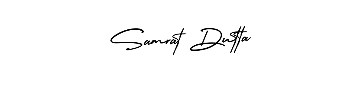 How to Draw Samrat Dutta signature style? AmerikaSignatureDemo-Regular is a latest design signature styles for name Samrat Dutta. Samrat Dutta signature style 3 images and pictures png