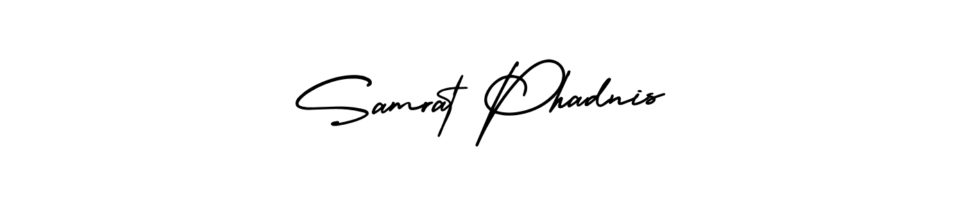 Design your own signature with our free online signature maker. With this signature software, you can create a handwritten (AmerikaSignatureDemo-Regular) signature for name Samrat Phadnis. Samrat Phadnis signature style 3 images and pictures png