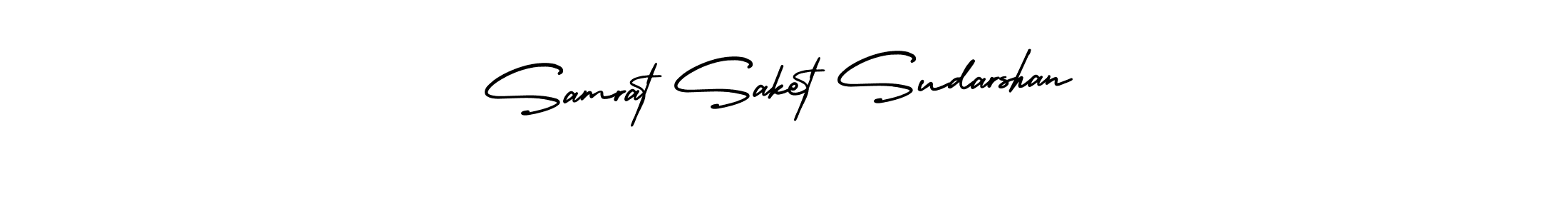 Also You can easily find your signature by using the search form. We will create Samrat Saket Sudarshan name handwritten signature images for you free of cost using AmerikaSignatureDemo-Regular sign style. Samrat Saket Sudarshan signature style 3 images and pictures png