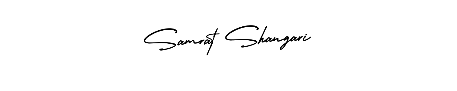 Make a beautiful signature design for name Samrat Shangari. With this signature (AmerikaSignatureDemo-Regular) style, you can create a handwritten signature for free. Samrat Shangari signature style 3 images and pictures png
