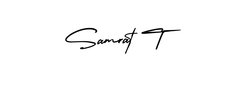 Once you've used our free online signature maker to create your best signature AmerikaSignatureDemo-Regular style, it's time to enjoy all of the benefits that Samrat T name signing documents. Samrat T signature style 3 images and pictures png