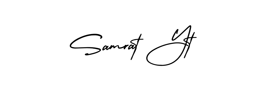 Here are the top 10 professional signature styles for the name Samrat Yt. These are the best autograph styles you can use for your name. Samrat Yt signature style 3 images and pictures png