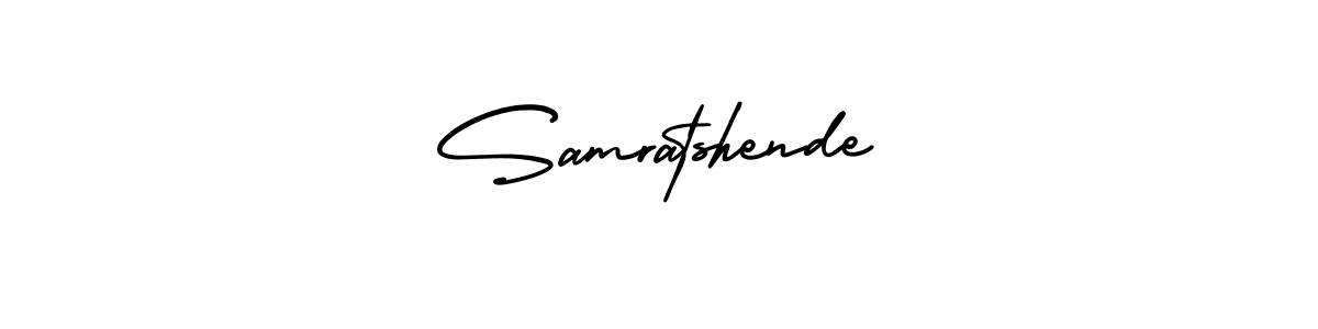 Also we have Samratshende name is the best signature style. Create professional handwritten signature collection using AmerikaSignatureDemo-Regular autograph style. Samratshende signature style 3 images and pictures png