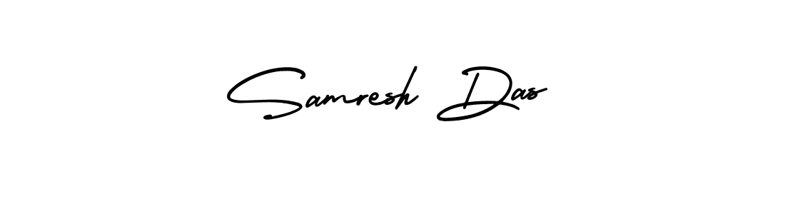 It looks lik you need a new signature style for name Samresh Das. Design unique handwritten (AmerikaSignatureDemo-Regular) signature with our free signature maker in just a few clicks. Samresh Das signature style 3 images and pictures png