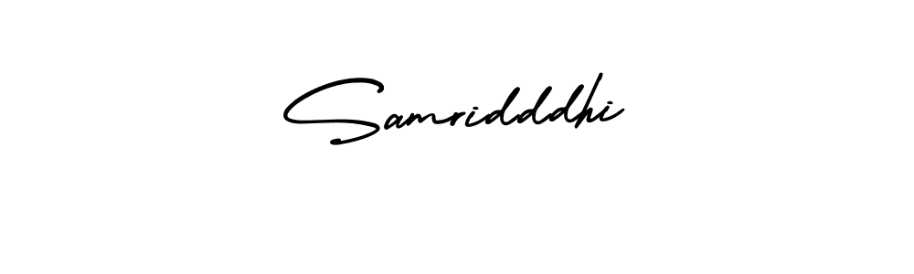 Create a beautiful signature design for name Samridddhi. With this signature (AmerikaSignatureDemo-Regular) fonts, you can make a handwritten signature for free. Samridddhi signature style 3 images and pictures png