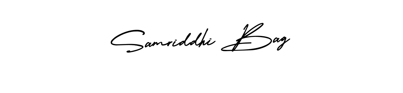 How to Draw Samriddhi Bag signature style? AmerikaSignatureDemo-Regular is a latest design signature styles for name Samriddhi Bag. Samriddhi Bag signature style 3 images and pictures png