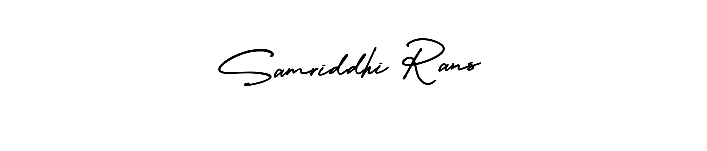 Also You can easily find your signature by using the search form. We will create Samriddhi Rans name handwritten signature images for you free of cost using AmerikaSignatureDemo-Regular sign style. Samriddhi Rans signature style 3 images and pictures png