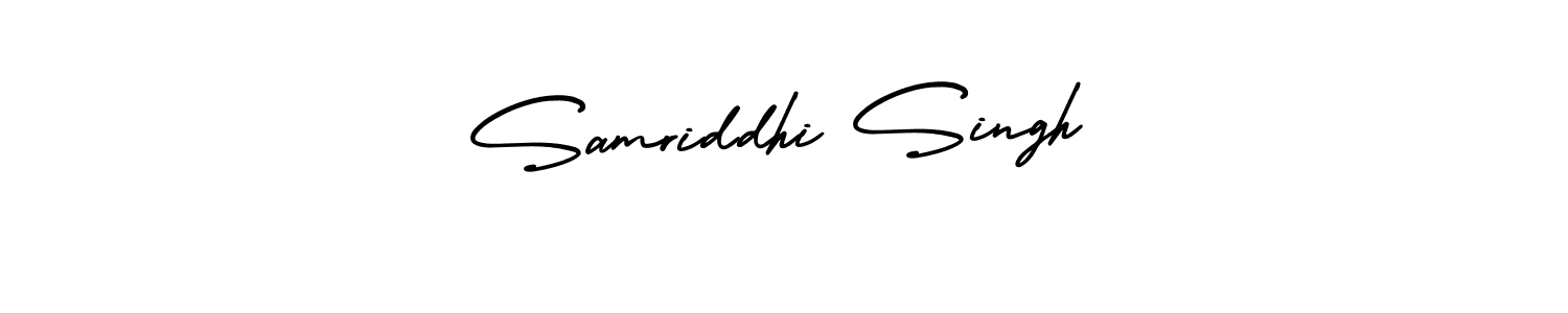 Create a beautiful signature design for name Samriddhi Singh. With this signature (AmerikaSignatureDemo-Regular) fonts, you can make a handwritten signature for free. Samriddhi Singh signature style 3 images and pictures png