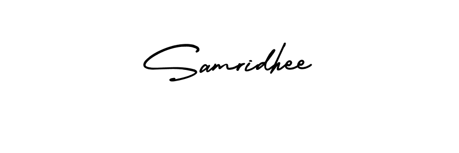 Make a beautiful signature design for name Samridhee. With this signature (AmerikaSignatureDemo-Regular) style, you can create a handwritten signature for free. Samridhee signature style 3 images and pictures png