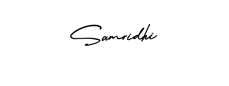 Create a beautiful signature design for name Samridhi. With this signature (AmerikaSignatureDemo-Regular) fonts, you can make a handwritten signature for free. Samridhi signature style 3 images and pictures png