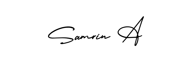 Once you've used our free online signature maker to create your best signature AmerikaSignatureDemo-Regular style, it's time to enjoy all of the benefits that Samrin A name signing documents. Samrin A signature style 3 images and pictures png