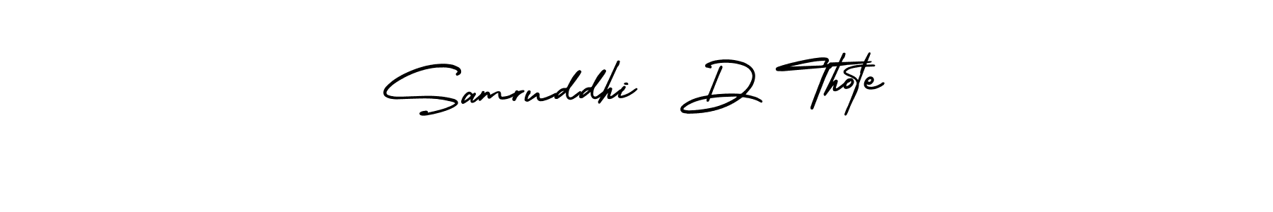 How to Draw Samruddhi  D Thote signature style? AmerikaSignatureDemo-Regular is a latest design signature styles for name Samruddhi  D Thote. Samruddhi  D Thote signature style 3 images and pictures png