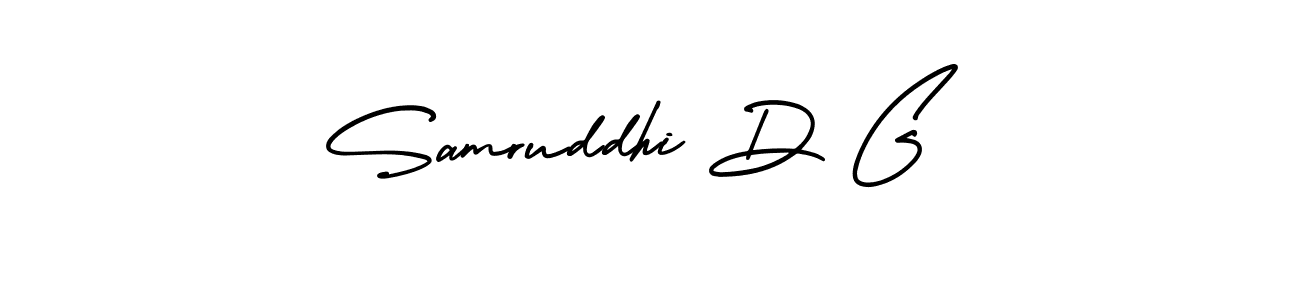 Check out images of Autograph of Samruddhi D G name. Actor Samruddhi D G Signature Style. AmerikaSignatureDemo-Regular is a professional sign style online. Samruddhi D G signature style 3 images and pictures png